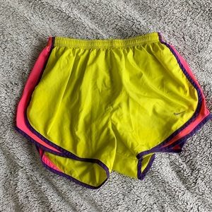 Neon Nike Dri-fit Running Shorts